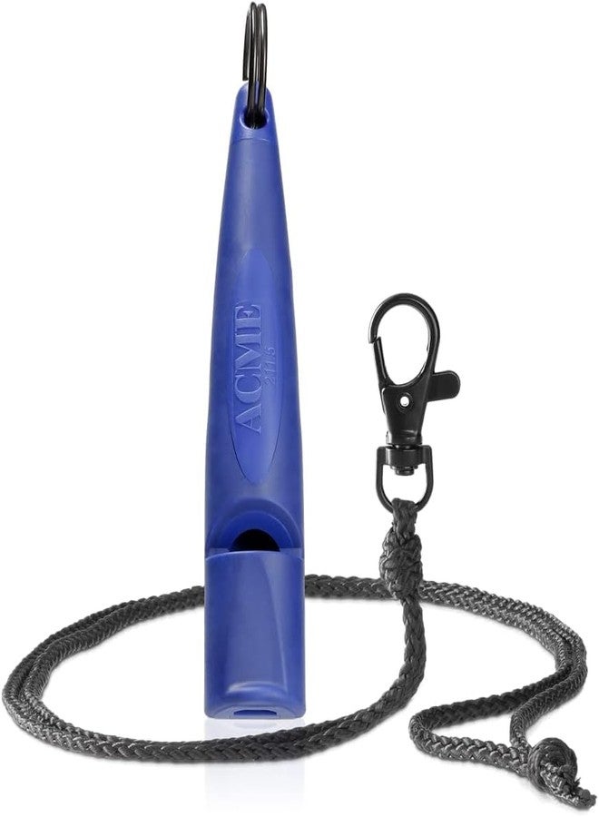 ACME Alpha 210.5 Professional Dog Training Whistle with Lanyard. Enhanced Ergonomic Grip. BPA-Free Plastic. 110 dBA. Standardized Frequency for Smaller Dogs. (Baltic Blue/Black) - Image 1